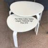 Pair White Coffee Tables
