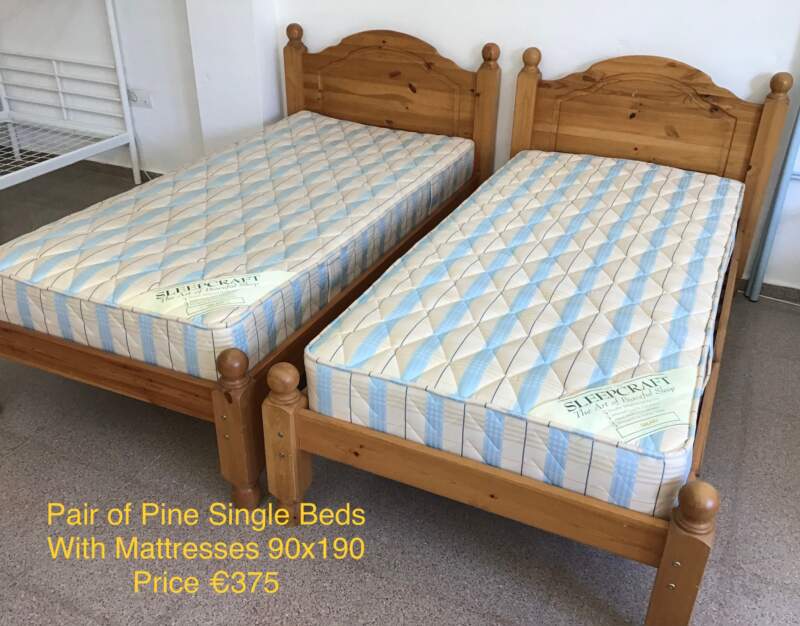 Pair Pine Single Beds