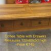 Heavy Oak Coffee Table