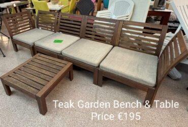 Garden Bench & Table
