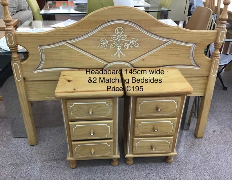 Double Headboard & Matching Bedsides.