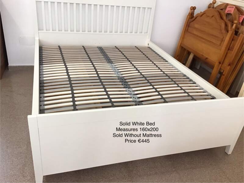 Solid White Bed
