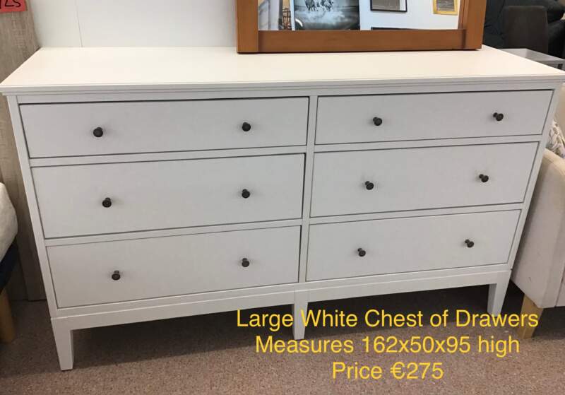 Large White Chest of Drawers