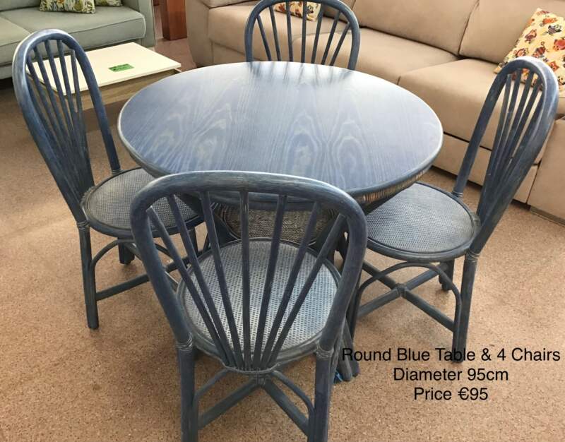 Blue Table & Chairs