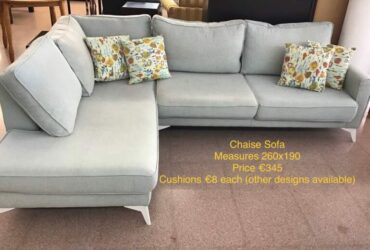 Duck Egg Chaise Sofa