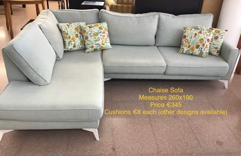 Duck Egg Chaise Sofa