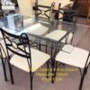Glass table & 6 chairs