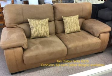 Tan sofa