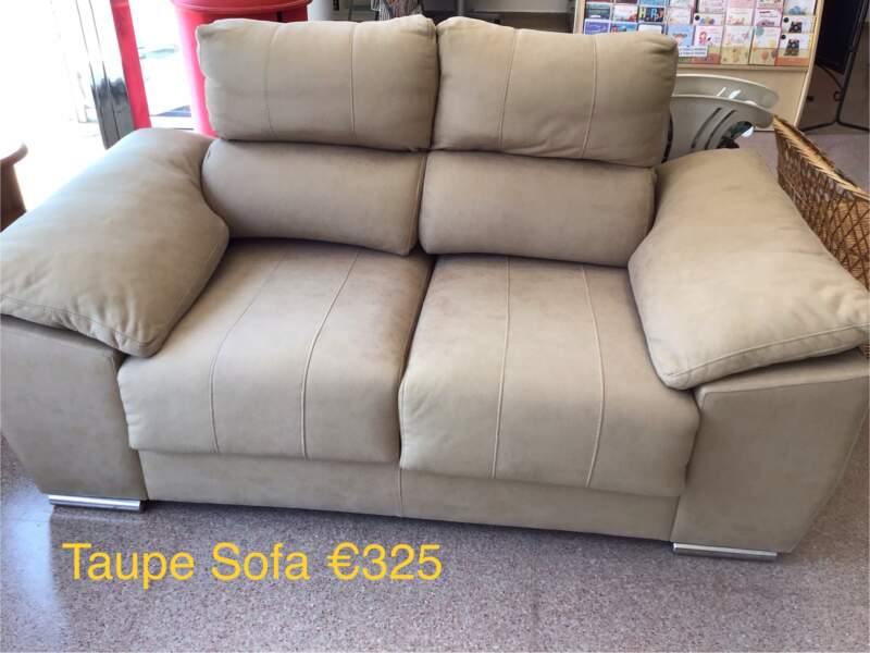 Taupe sofa