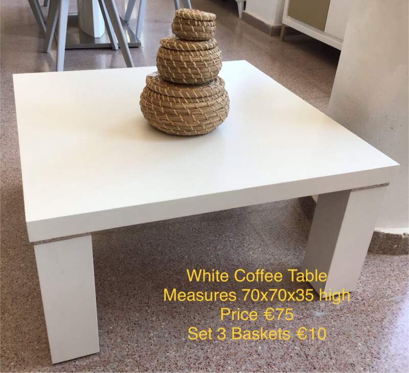 White Coffee table