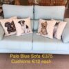 Pale Blue Sofa