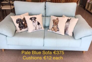 Pale Blue Sofa
