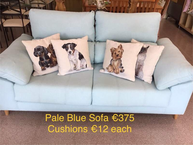 Pale Blue Sofa