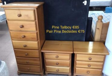 Pine Tallboy & Bedsides
