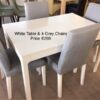 White Table & Chairs