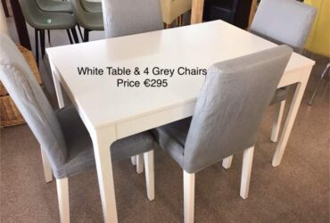 White Table & Chairs