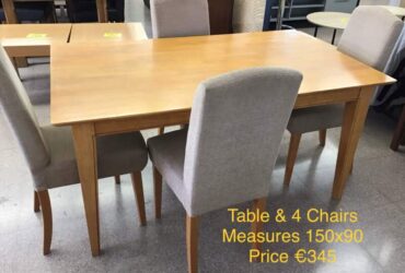Table & 4 Chairs