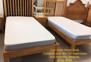 Pair of Oak Single Beds