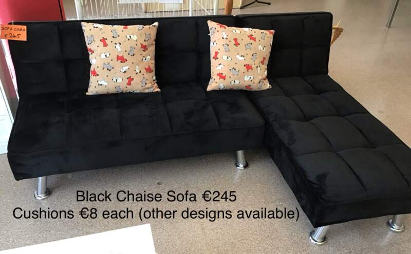 Black Chaise Sofa