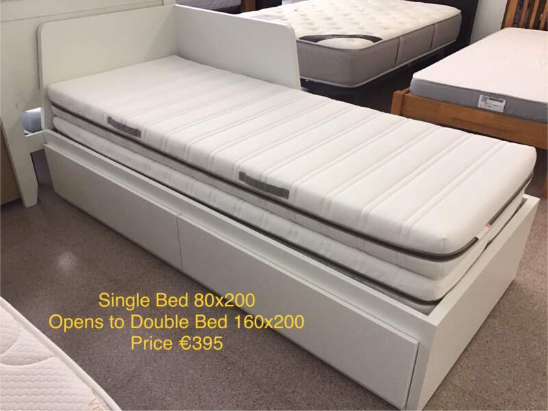 White Single/ Double Bed