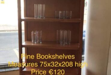Pine Bookshelves