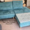 Teal Chaise Sofa