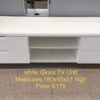 White Gloss TV Unit