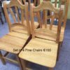 Set of 4 Pine Chairs