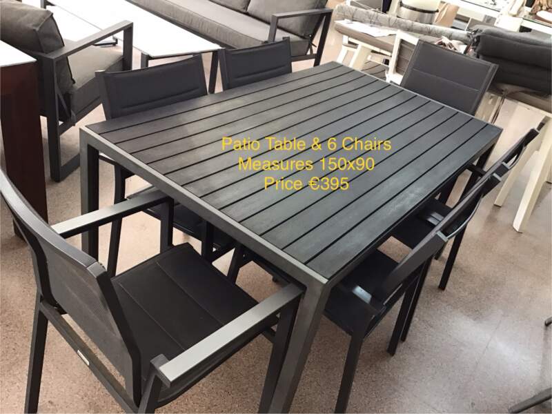 Patio Table & 6 Chairs