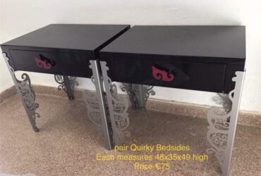 Pair of modern bedsides