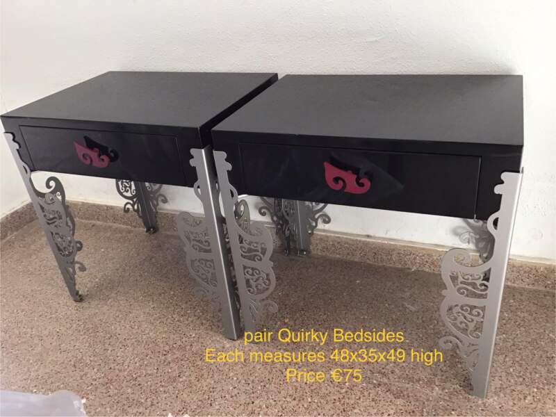 Pair of modern bedsides