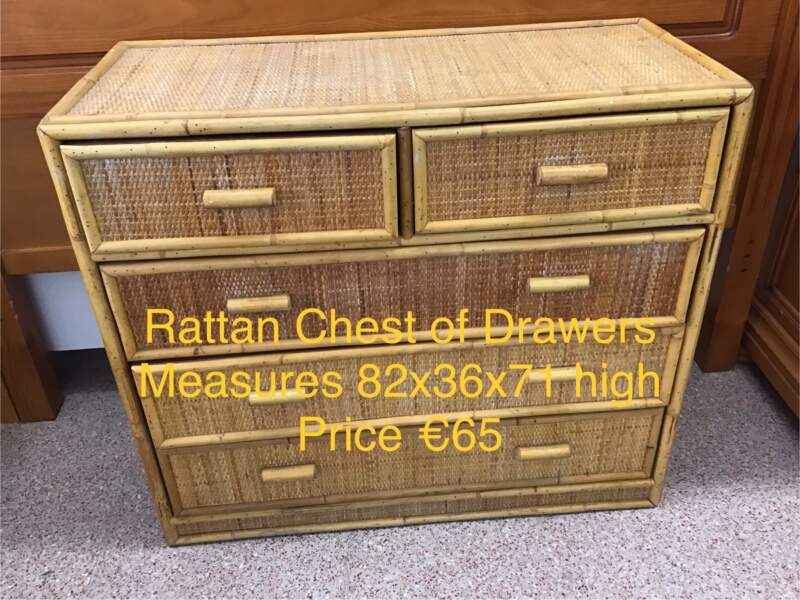 Rattan Chest of Drawers