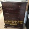 Dark Wood Chest of Drawers