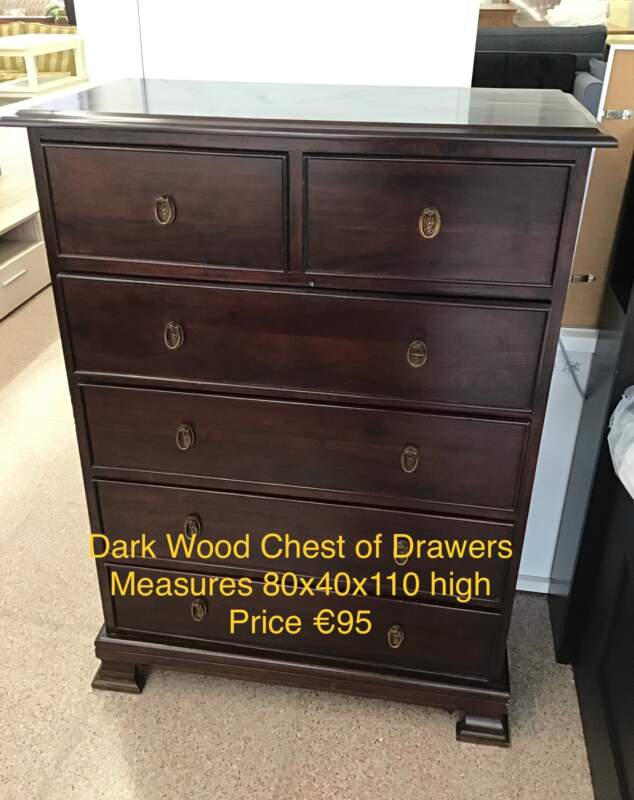 Dark Wood Chest of Drawers