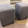 Small Grey Footstool
