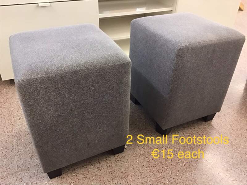 Small Grey Footstool