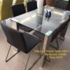 Glass/ Chrome Table & 6 Chairs
