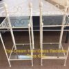 Pair of Iron/ Glass Bedsides