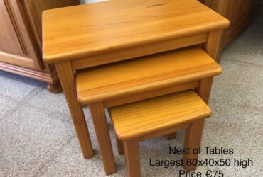 Nest of 3 Pine Tables