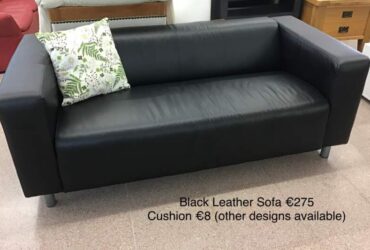 Black Leather Sofa