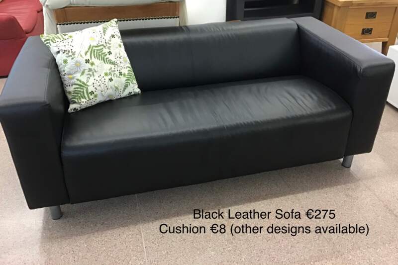 Black Leather Sofa