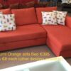Orange Sofa Bed