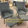 Grey Armchair & Footstool